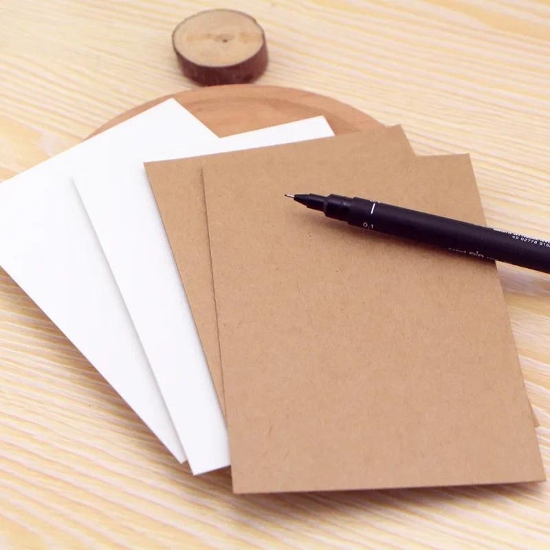 

20pcs Blank Kraft Paper Card Sketch Drawing Bookmarks DIY Graffiti Painted Print Postcards Gift Greeting Invitation Cards