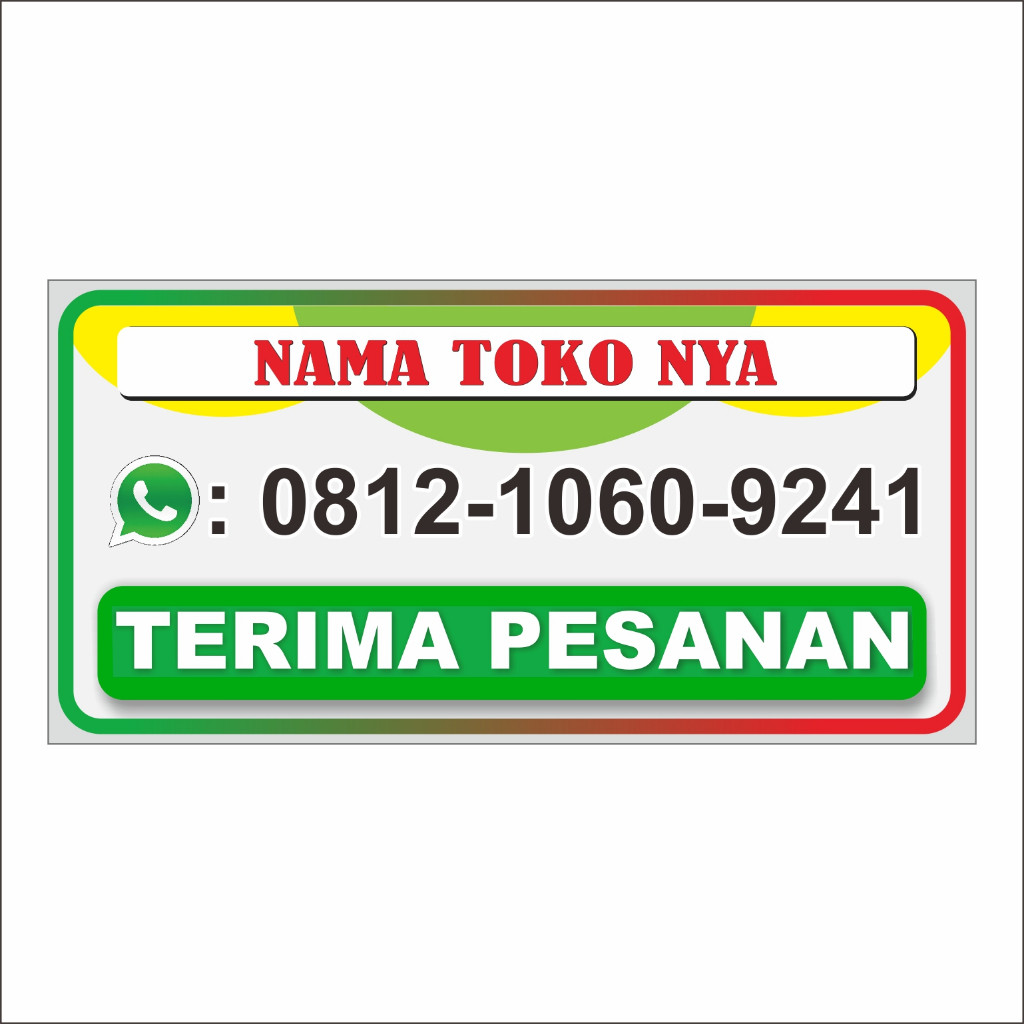 

Stiker terima pesanan