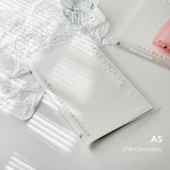 

Winzige Binder B5 A5 Buku Diary Aesthetic Buku Tulis Sekolah Lucu Notebook Pvc Cover Besar Binder Kuliah Buku Catatan Sampul Buku Stationery Cute Notebook Stationery & Refill Paper Kertas Barang Aesthetic - A5-transparan