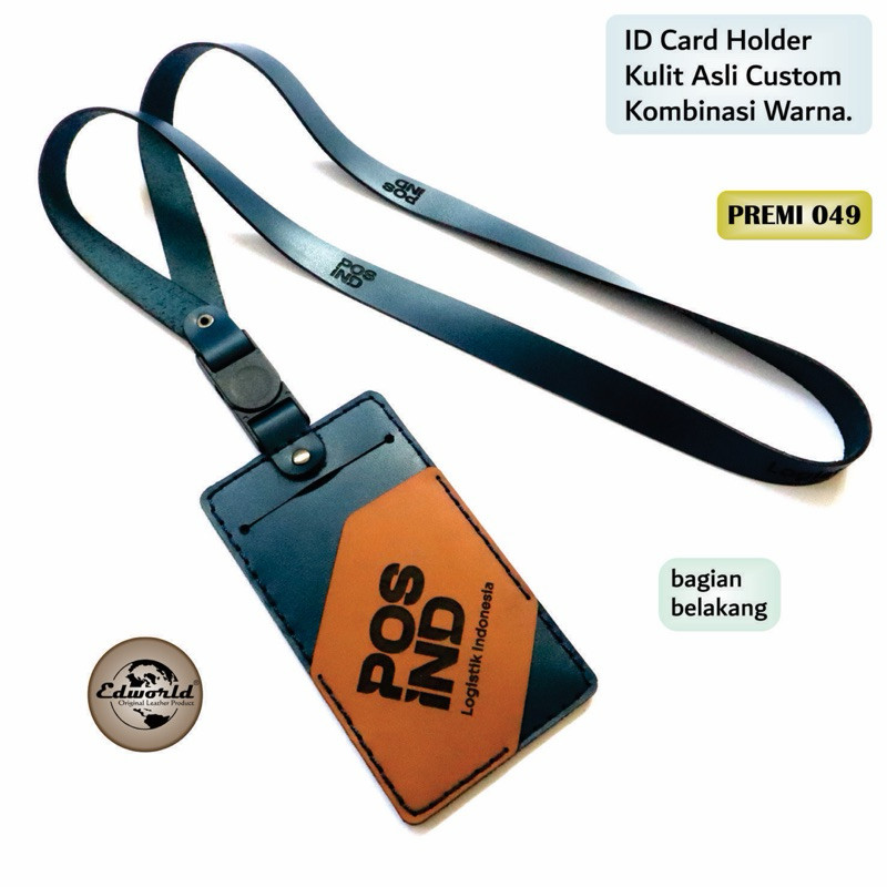 

Nametag Holder Kulit Asli Custom Kombinasi WarnaCO