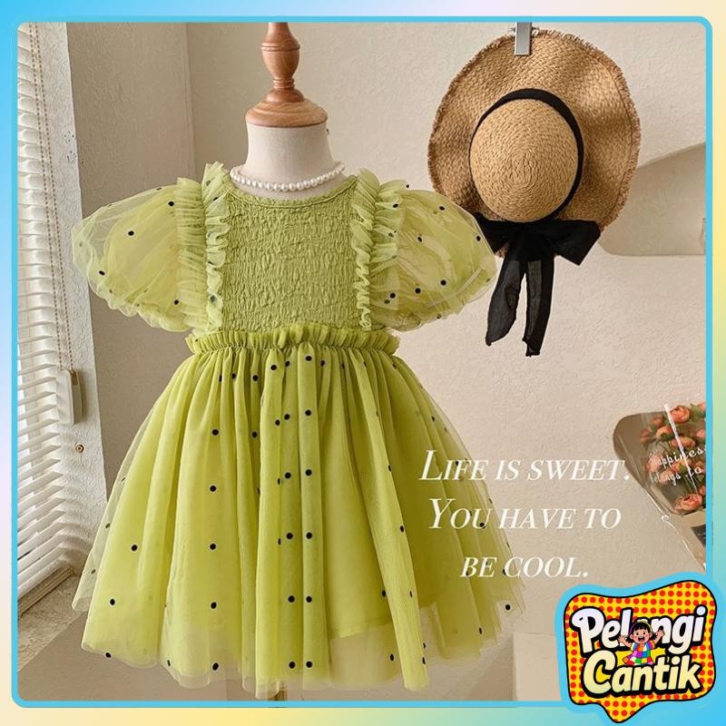 Uisa 6 Bulan - 5 Tahun Dress Bayi Daster Anak Perempuan Dress Princess Gaun Pesta Party 2 Tahun Tutu