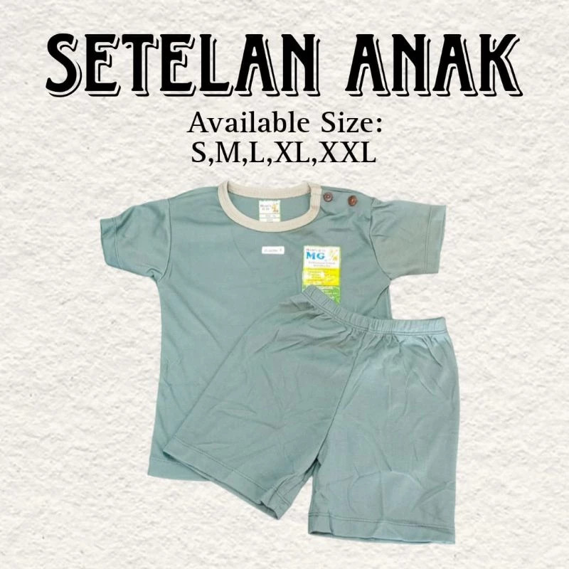 [ 3 Set ] Setelan Moms Gift Pendek Polos Terbaru 0-4 Tahun, Baju Tidur Anak & Bayi 252