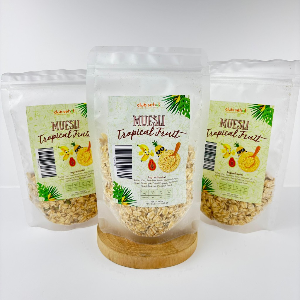 

{Buy 1 Get 1} Club Sehat Muesli Tropical Fruit 100Gr Rolled Oat