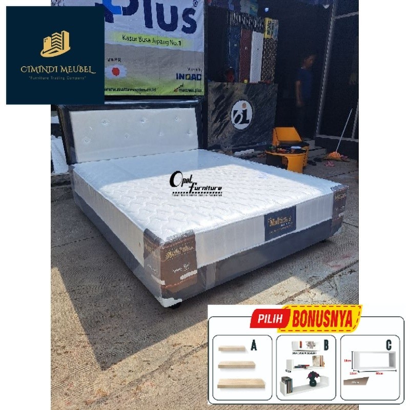 PROMO Spring bed Full Set 160x200 / Springbed Divan No 2 160x200 / Kasur Murah Cirebon Kuningan Maja