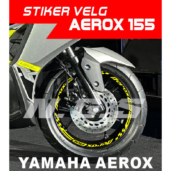 stiker velg AEROX ALPHA AEROX STANDAR yamaha