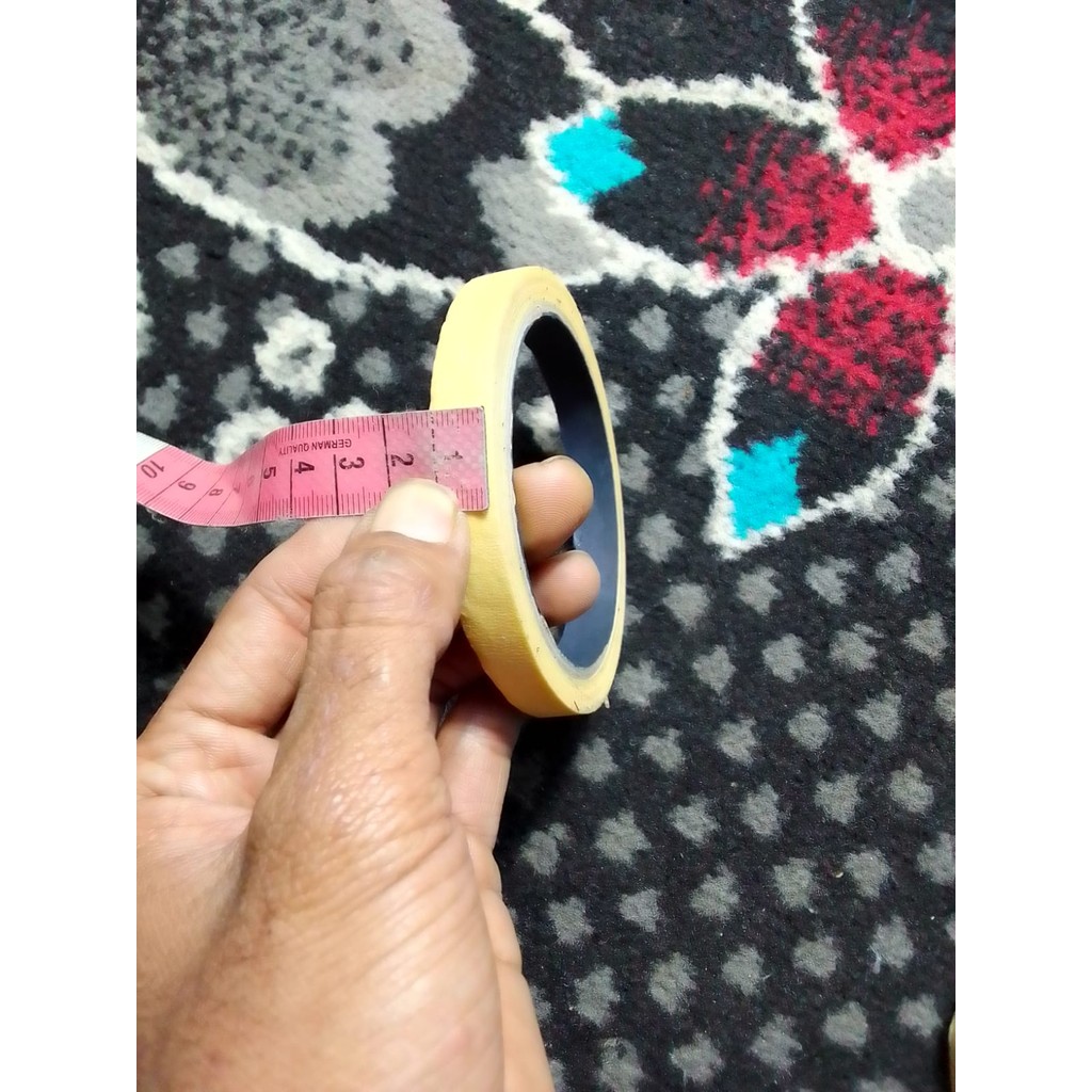 

Lakban Kertas bijian Masking Tape 12mm atw 1,2cm Isolasi cat bengkel