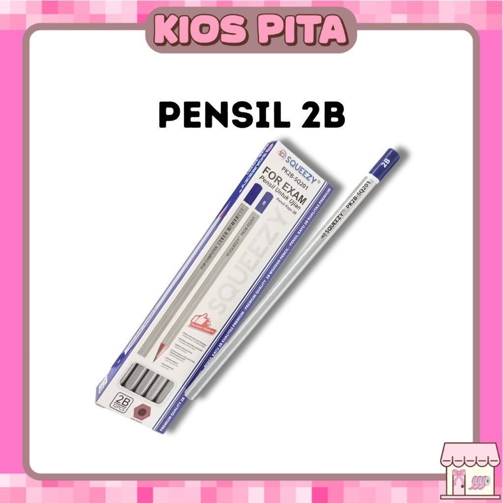 

Pensil 2B Premium merk Squeezy cocok untuk ujian