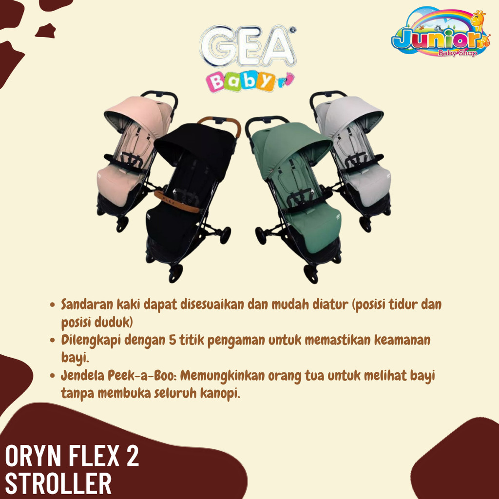 GEA Baby Oryn Flex 2 Stroller - Stroller Bayi