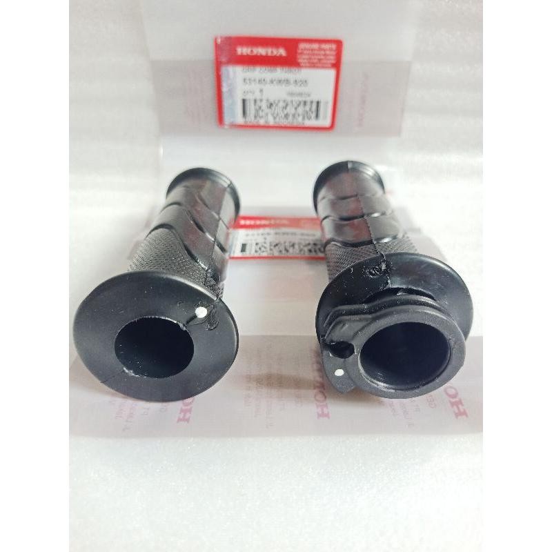 HANDGRIP/GRIP GAS HONDA BLADE 110 KARBU , BEAT FI 1 LUBANG (KWB) ORI AHM