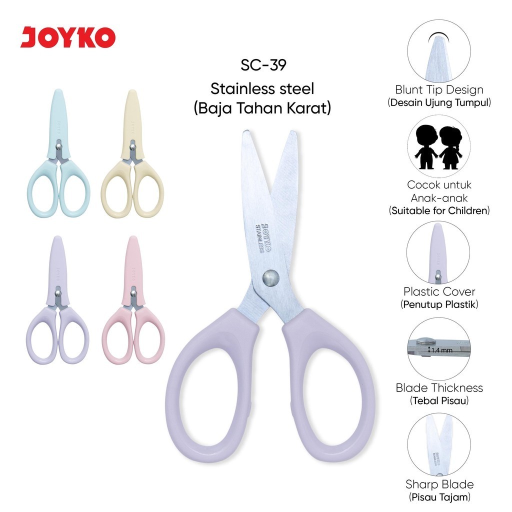 

Gunting SC-39 Scissors Stainless Steel joyko