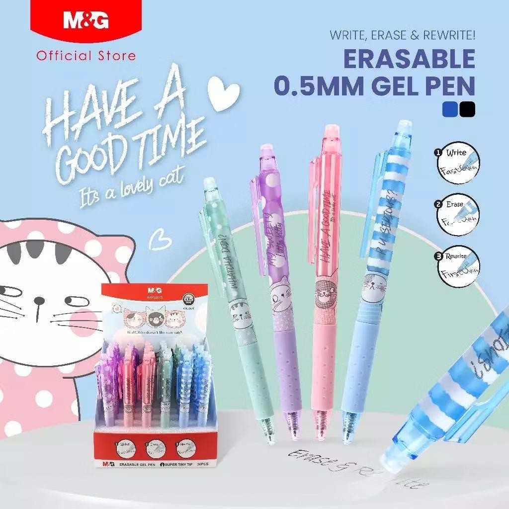 

M&G Hot Erasable Gel Pen AKPJ2675 TInta Warna Biru - Harga Satuan