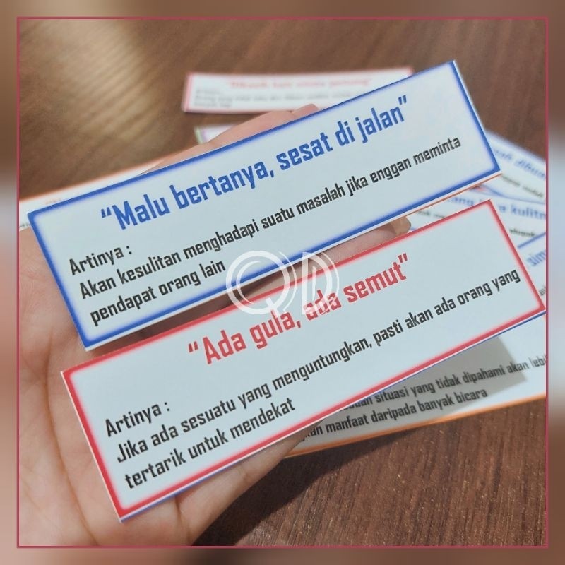 

Stiker Peribahasa Populer Isi 20 Sticker Glossy Murah