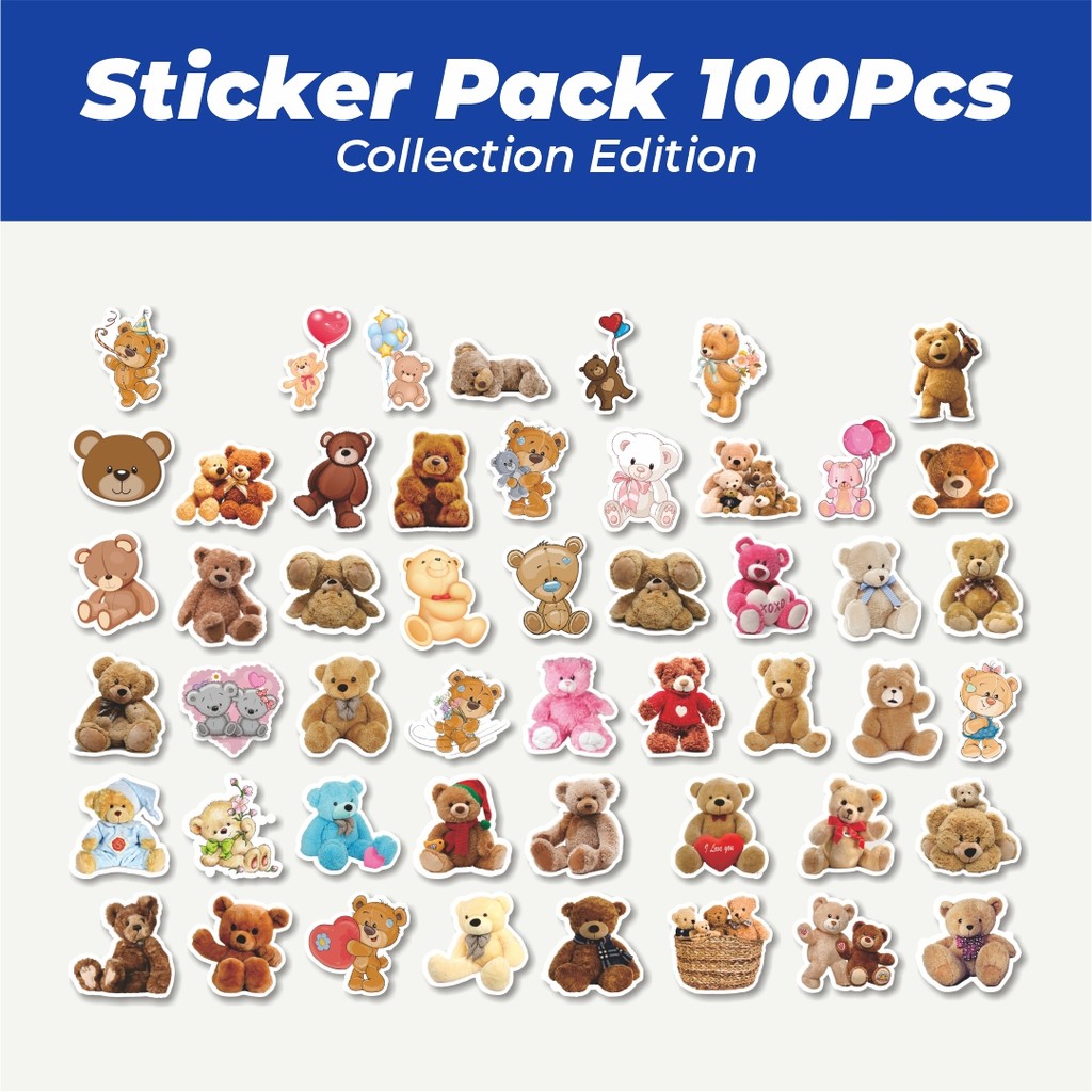 

Hot Stiker Sweet Bear Life [Seri Kehidupan Beruang Manis] Lucu Anti Air Stikers Berperekat Waterproof Sticker Decal Buat Motor Helm Buku Journal Koper Casing HP Laptop Botol Minum