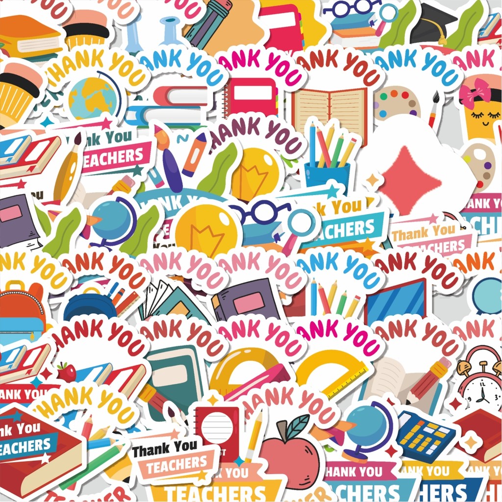 

Stiker Cutting Pack Stiker Thank You Versi 2 Isi 100Pcs Series Aesthetic Lucu Keren Untuk Koper Bahan Vynil