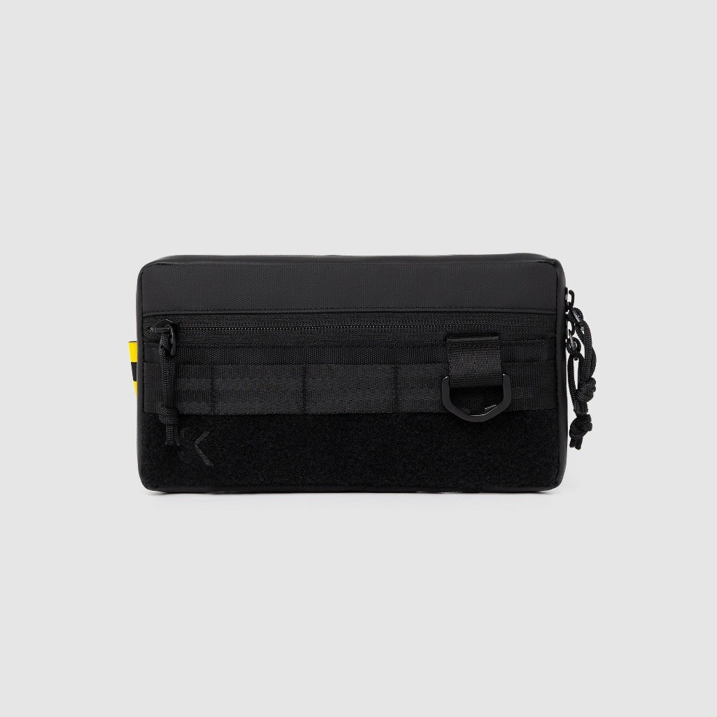 Sidekick Project CASCADE Clutch Pria Warna Hitam Multifungsi (Hand Bag + Sling Bag + Hanging Bag) Ba