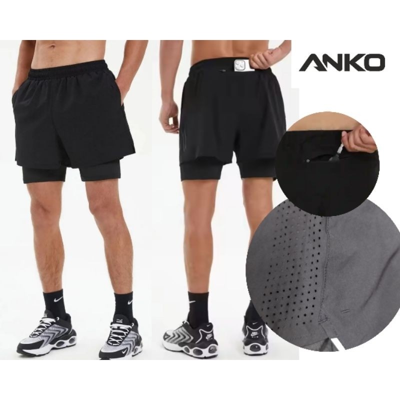 Running man Short Pants Anko Two in One
