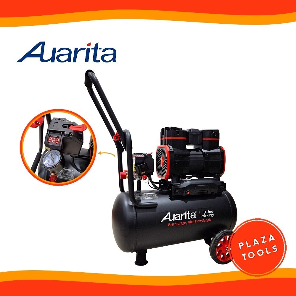 PROMO Kompressor Angin 2 HP AUARITA 2-1450DF24 Oilless Silent 24 liter Cocok Untuk Rumah Sakit Hospi