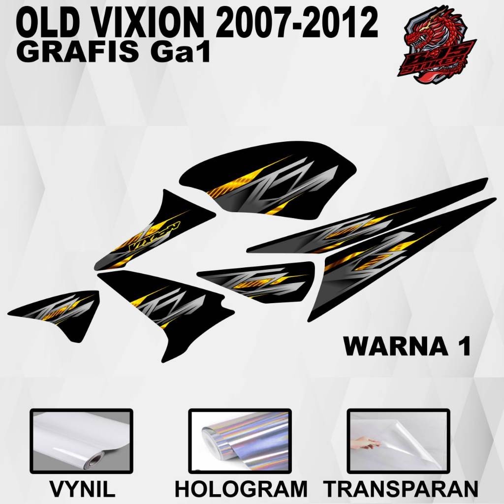 Stiker old vixion vixion lama 2007-2012 - Decal Striping vixion 2007-2012 ga1
