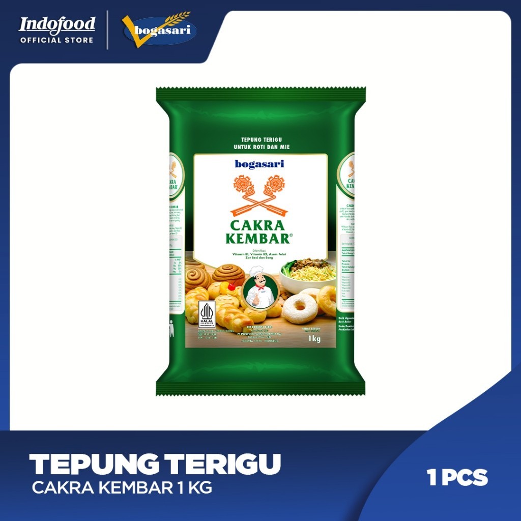 

Tepung Terigu Cakra Kembar 1 kg
