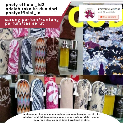 100 pcs - sarung botol parfum /tas serut/kantong parfum berbagai ukuran bahan kain tebal/ kain bludr