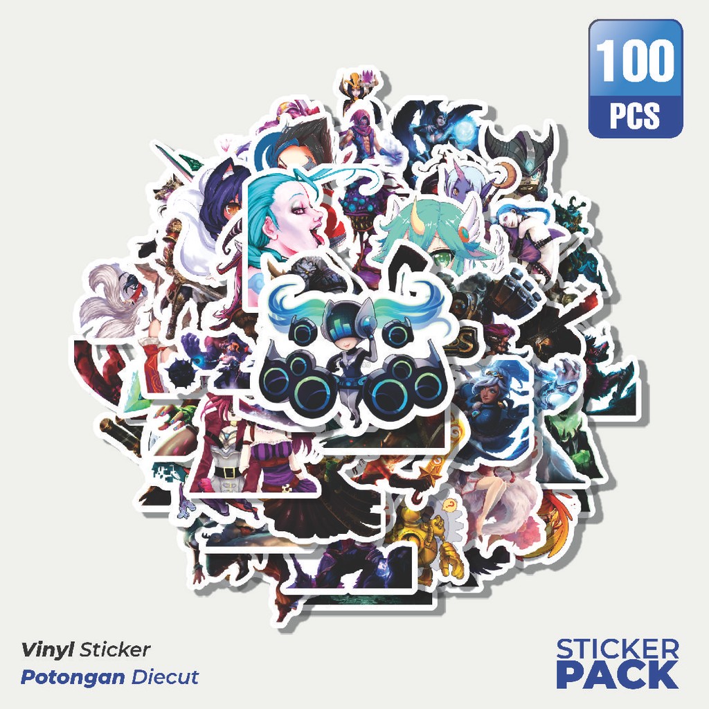 

Stiker Vinyl Stiker Kartun League Of Legends Skin 4 Waterproof Aesthetic- Untuk Laptop, Motor, dan Helm - Paper Stationery Pack