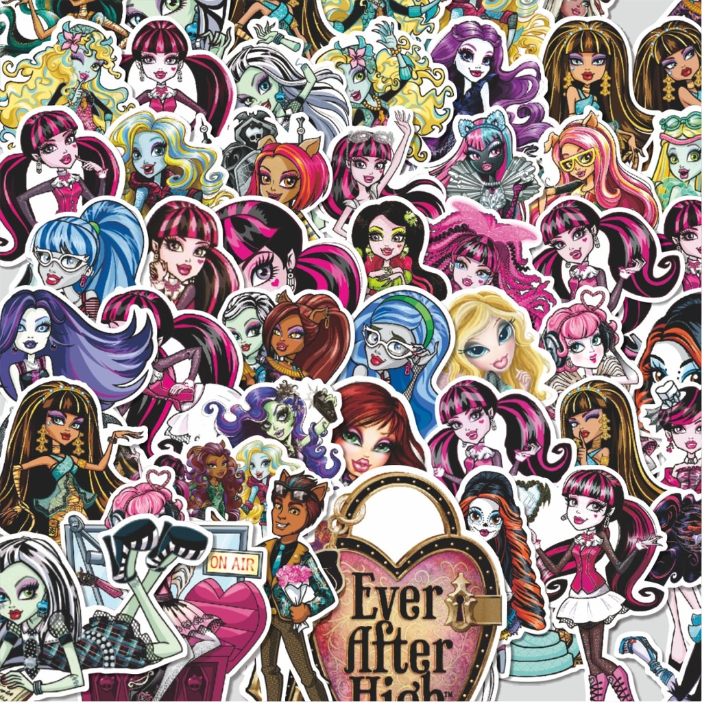 

Stiker Cutting Pack Stiker Monster High Series 1 Isi 100Pcs Series Aesthetic Lucu Keren Untuk Koper Bahan Vynil
