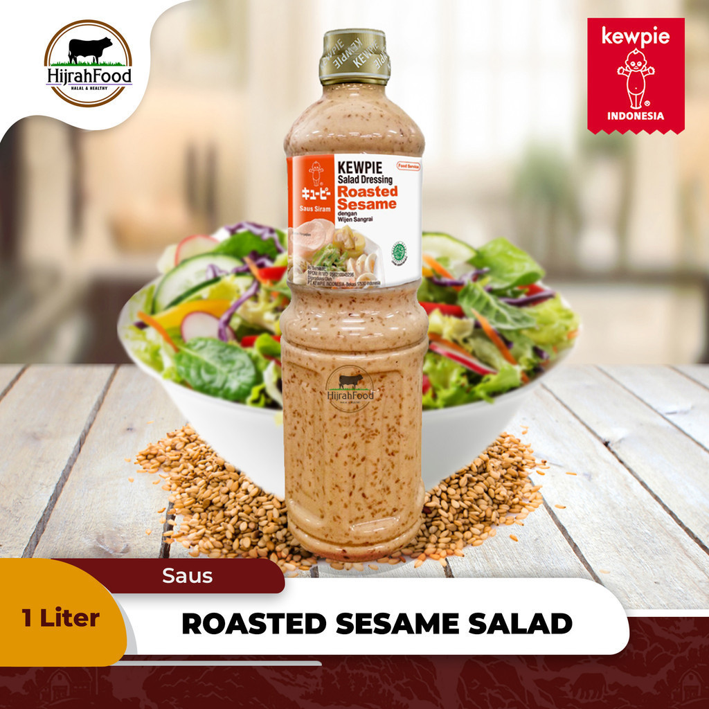 

Kewpie Salad Dressing dengan Wijen Sangrai Roasted Sesame Saus Siram 1 L