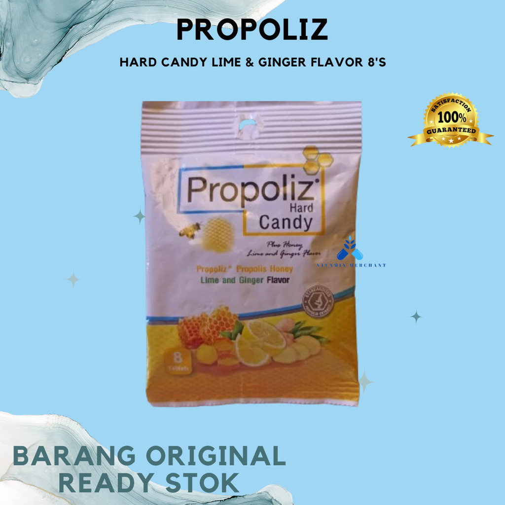 

Propoliz Hard Candy Lime & Ginger Flavor 8's - w&w