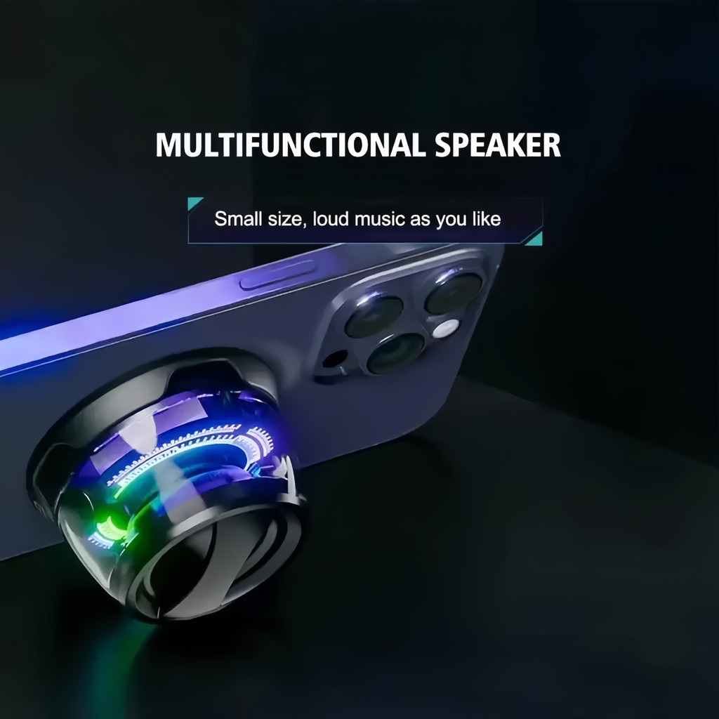 RGB Bluetooth 5.3 Speaker Portable Magnetic Speaker Mini Speaker Multifunctional Speaker for PC Macb