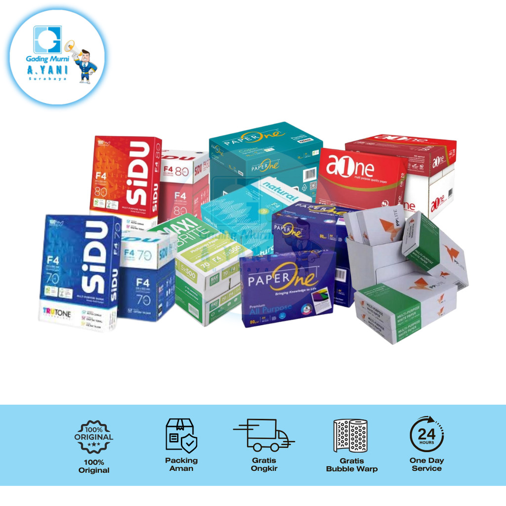 

HVS F4 PER BOX ALL 70 75 80 100 GSM