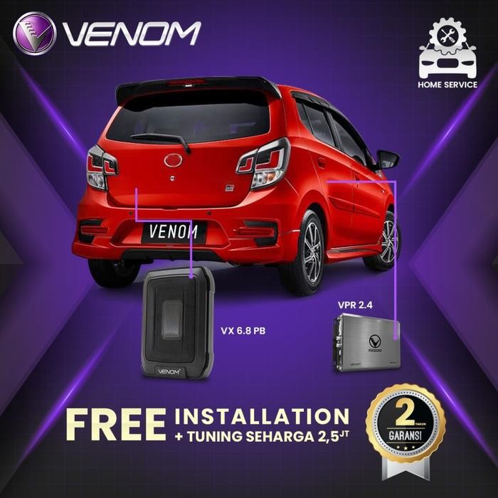 Paket Audio Mobil Toyota AGYA/ AYLA FREE PEREDAM - FREE KABEL- FREE TUNING