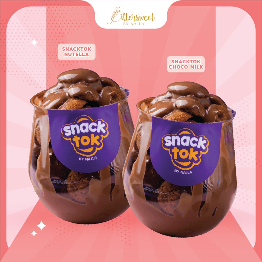 

2 Snacktok Full Cookies ( Nutella + Choco Milk ) [ Best Price ]