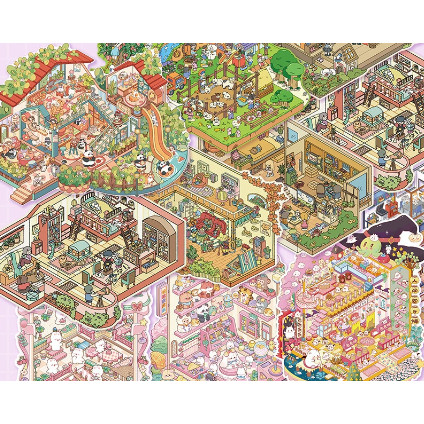 

Buku Koleksi Pemandangan Mini 3D, Stiker 3D Anak Perempuan, Stiker Buku Catatan DIY