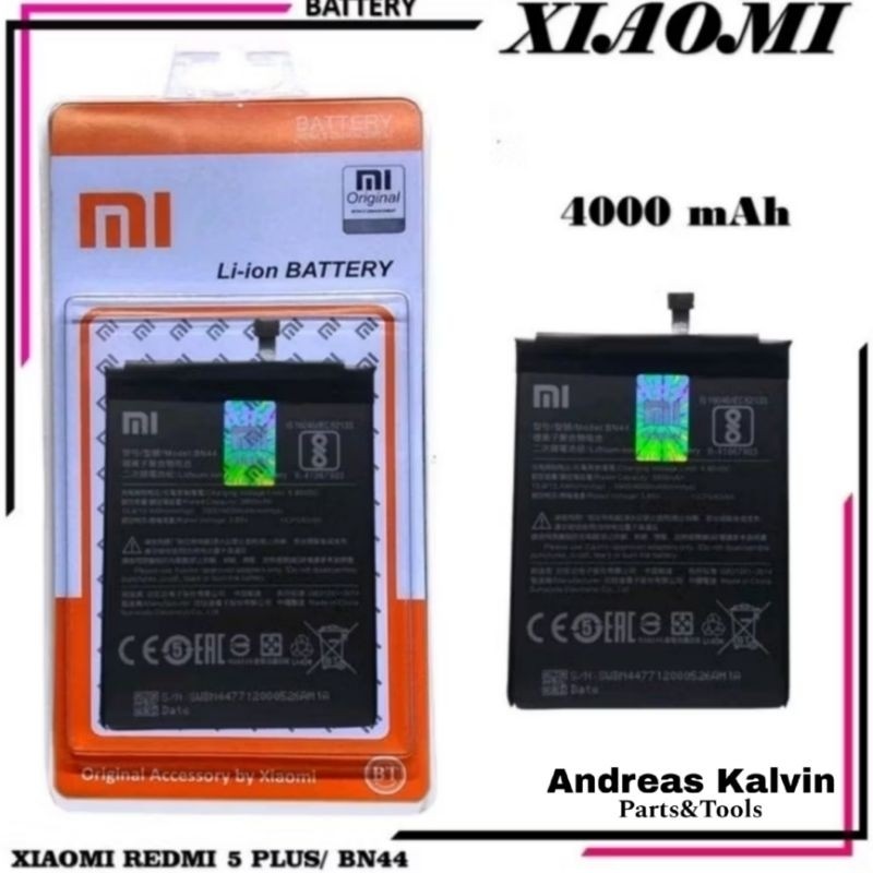 Baterai Batre Batrai Battery Xiaomi Redmi 5 Plus / Redmi 5+ BN44 Original