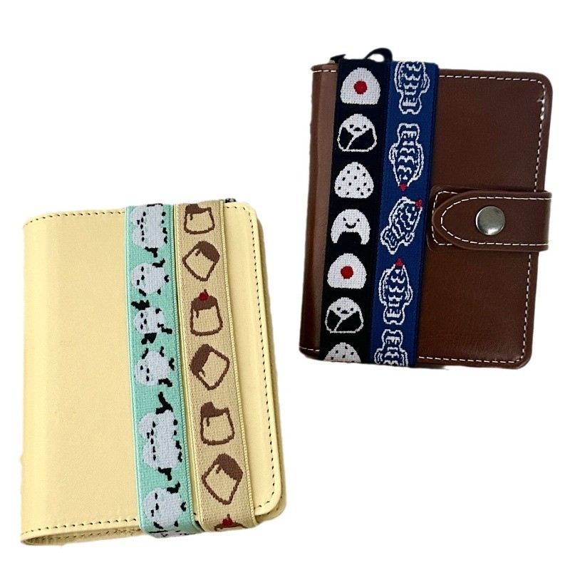 

Japanese Style Cartoon Elastic Band Firmly Loose-leaf Notebook Cover Gift Scrapbook Journal Elastic Strap Card Collection Book