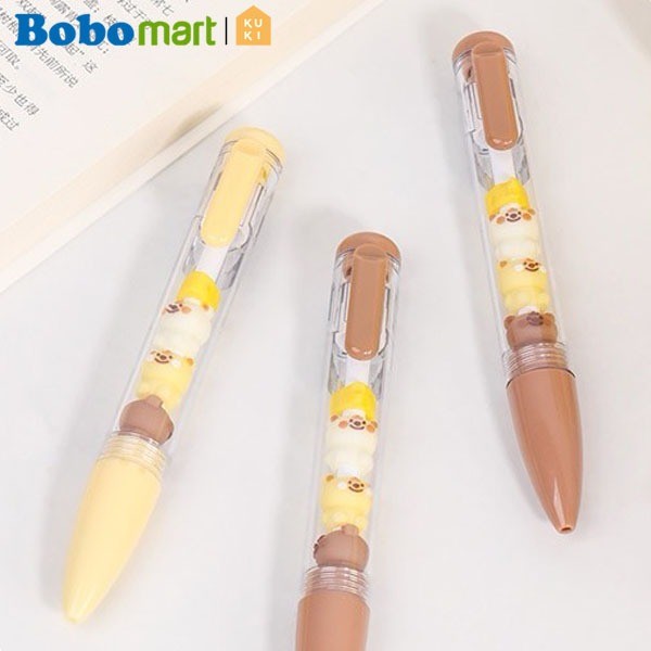 

BOBOMART 1PCS KUKI GEL PEN KK-8064 – PULPEN MOTIF LUCU BERUANG BEAR CHEESE