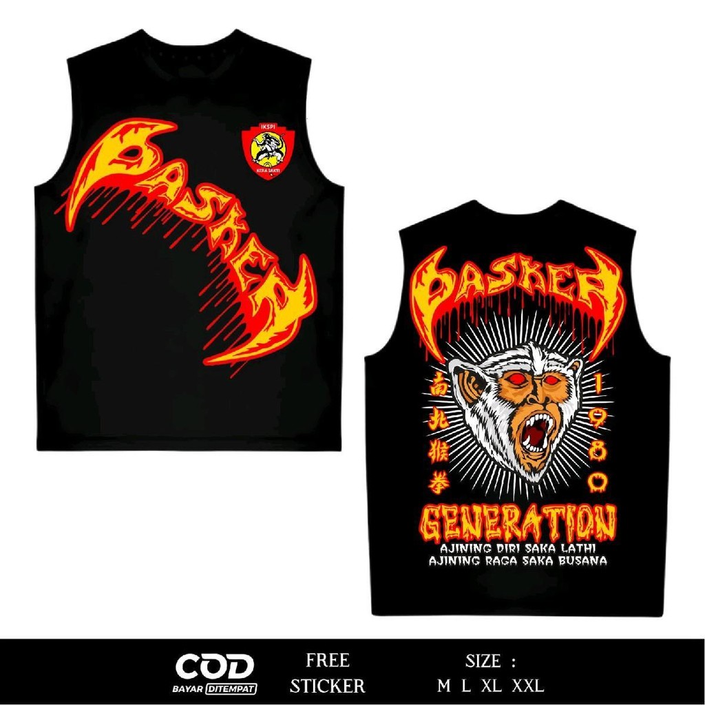 (SP30SB) Kaos Singlet IKSPI Pasker Generation 1980 Ajining Diri Saka Lathi Sablon DTF IKSPI_Merch
