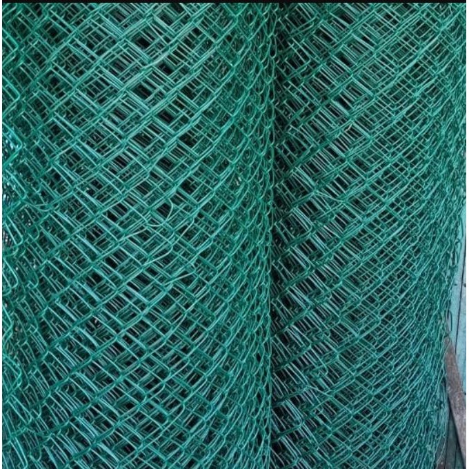 KAWAT PAGAR HARMONIKA PVC hijau 3mm LUBANGAN 5 X 5cm