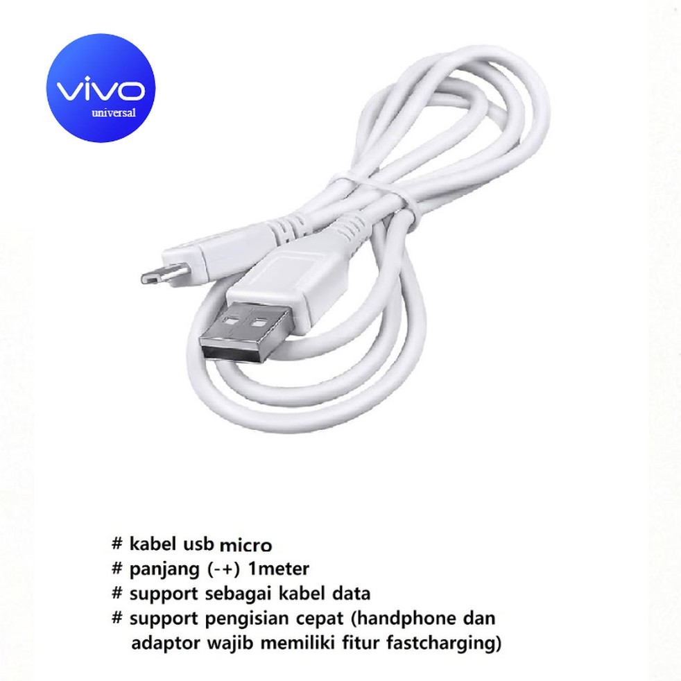 usb micro kabel charger vivo Y3 / Y3 Standart / Y3 4+64BG (V1901/V1901T/V1930A/V1930T/PD1930B) - viv