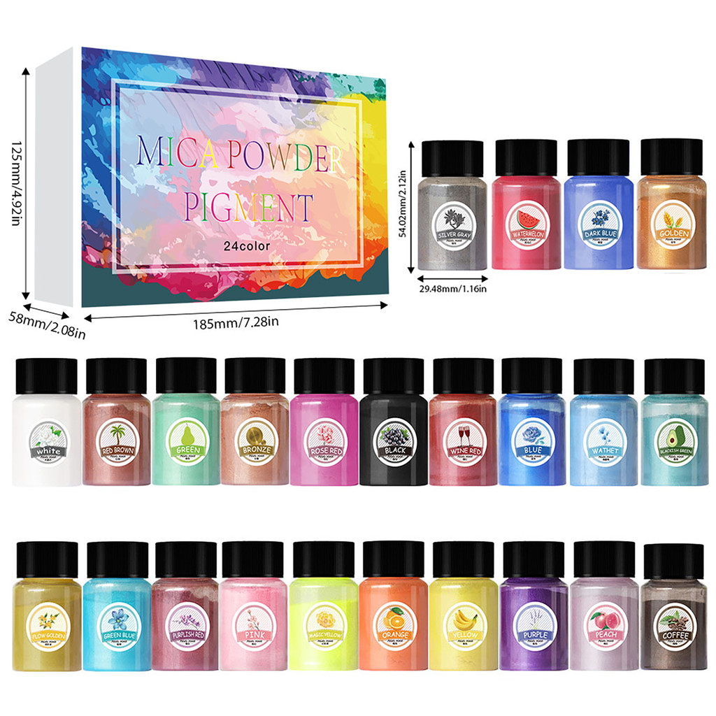 

1Set Pearlescent Powder Epoxy Resin Dye Resin Pigment Filler DIY Glitter Epoxy Mold Jewelry Making Metal Powder Chameleon Powder