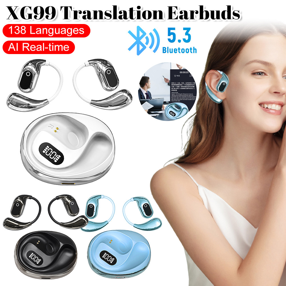 

AI Translator Earbuds 138 Language Real-Time Translation Simultaneous Interpretation Earphone Bluetooth Smart Voice Translator