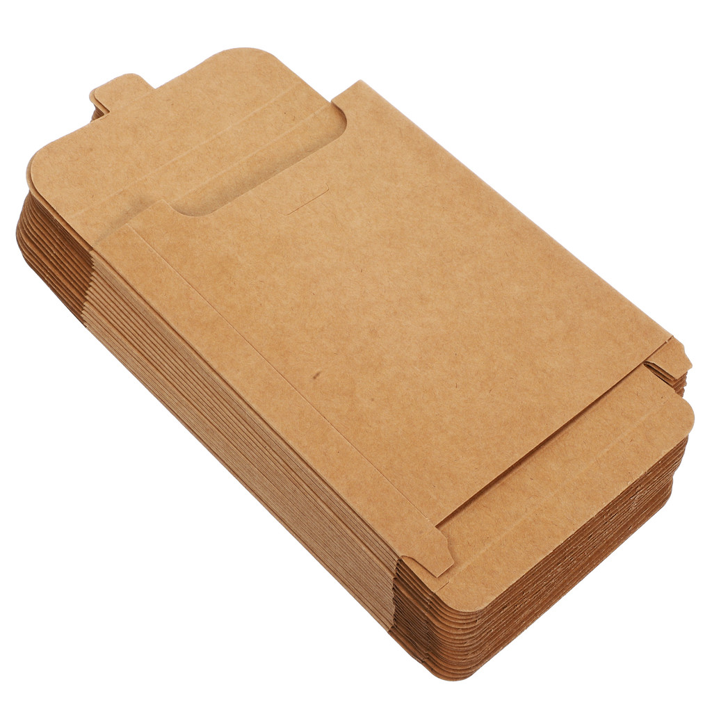 

20Pcs Durable Kraft Paper Card Boxes For Greeting Cards Postcards Small Business Packaging Diy Projects Stationery Organizer