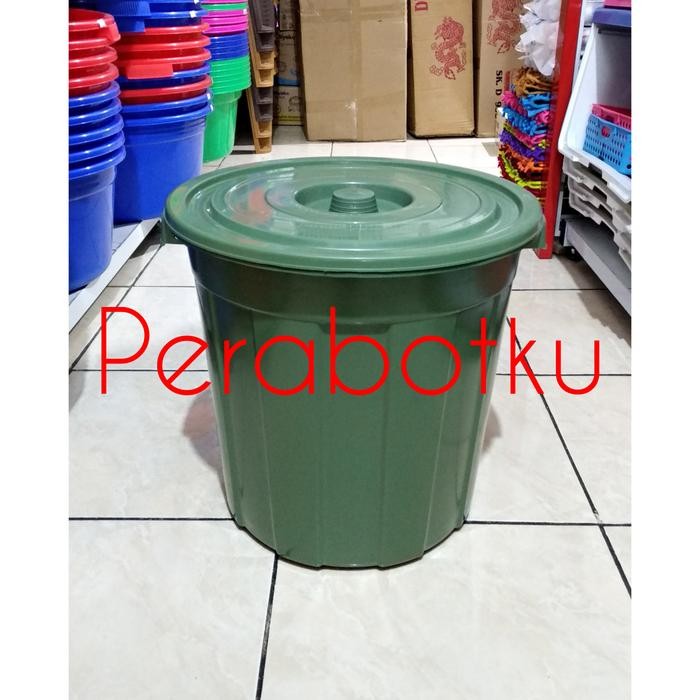 Ember Abu + Tutup 40 Liter / Ember Plastik Besar