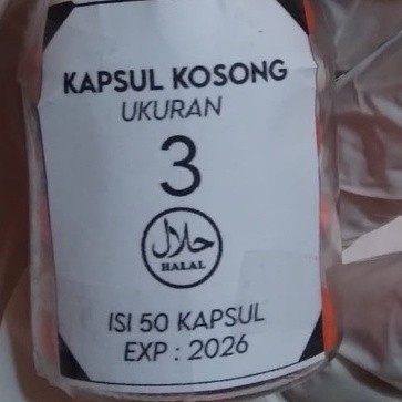 Zonas TSM - kapsul kosong no 3 terkecil / paling kecil stok yang tersedia - kapsul kecil untuk kucin