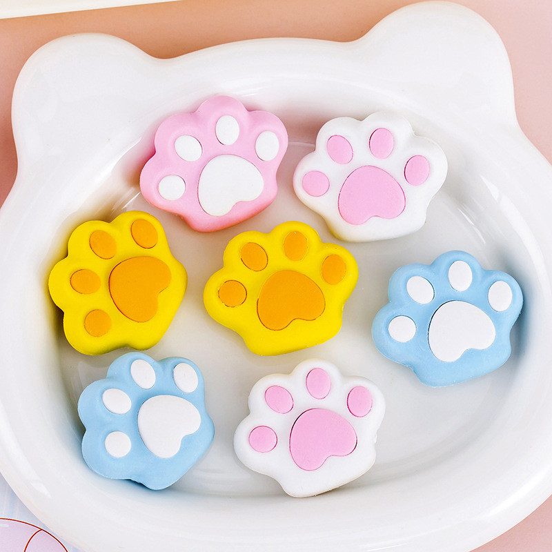 

PENGHAPUS PENSIL MINI HARGA SATUAN BENTUK PAWS KUCING LUCU / PENCIL ERASER