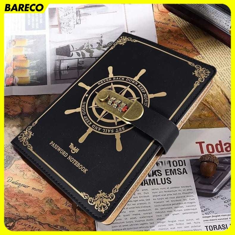 

Toddi Buku Jurnal Leather Vintage Pirate A5 200 Halaman Grid with Lock - 10001