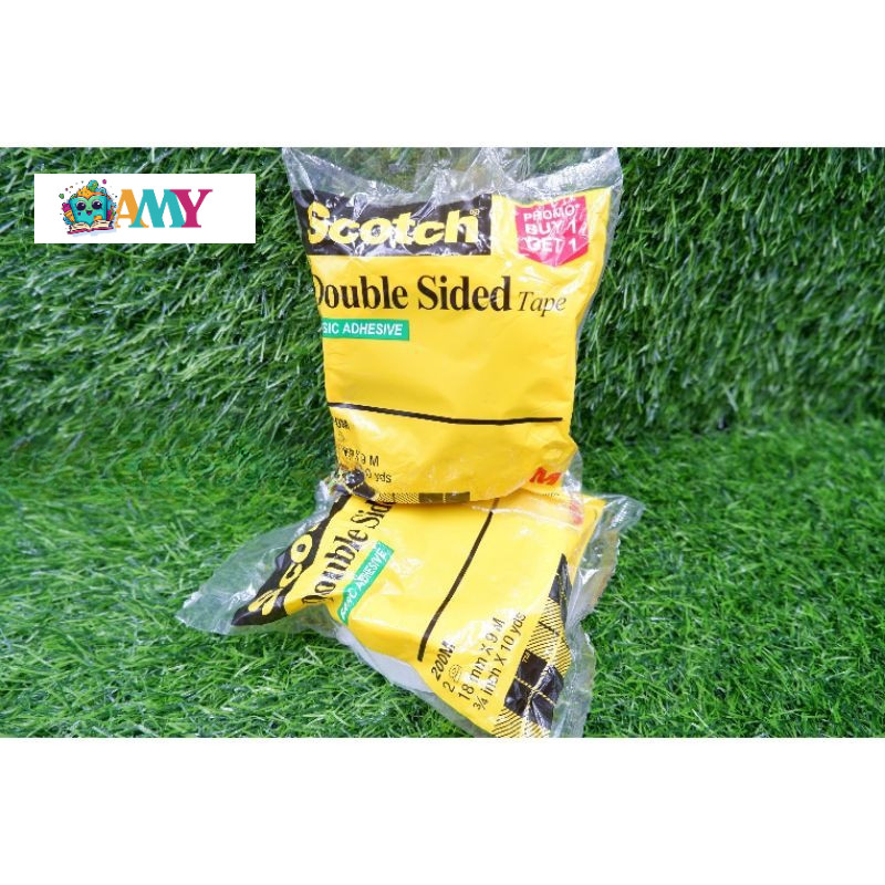 

(1 SET) 3M SCOTCH DOUBLE SIDED TAPE 18MMX10Y (1+1) AMY STASIONARY