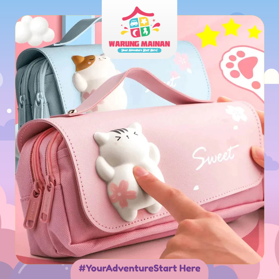 

COD [WARUNGMAINAN] [ATK33] Kotak Pensil Anak Perempuan Lucu SQUISHY Perempuan Lucu Lembut Lucu