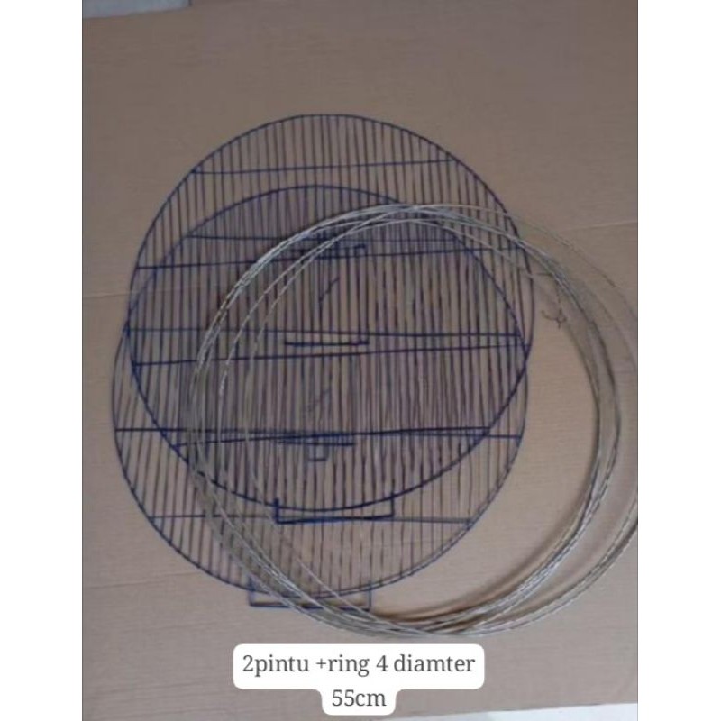 GUNAD Pintu umbaran 2 pcs + ring 4 diamter 55cm buat rakit umbaran burung murai