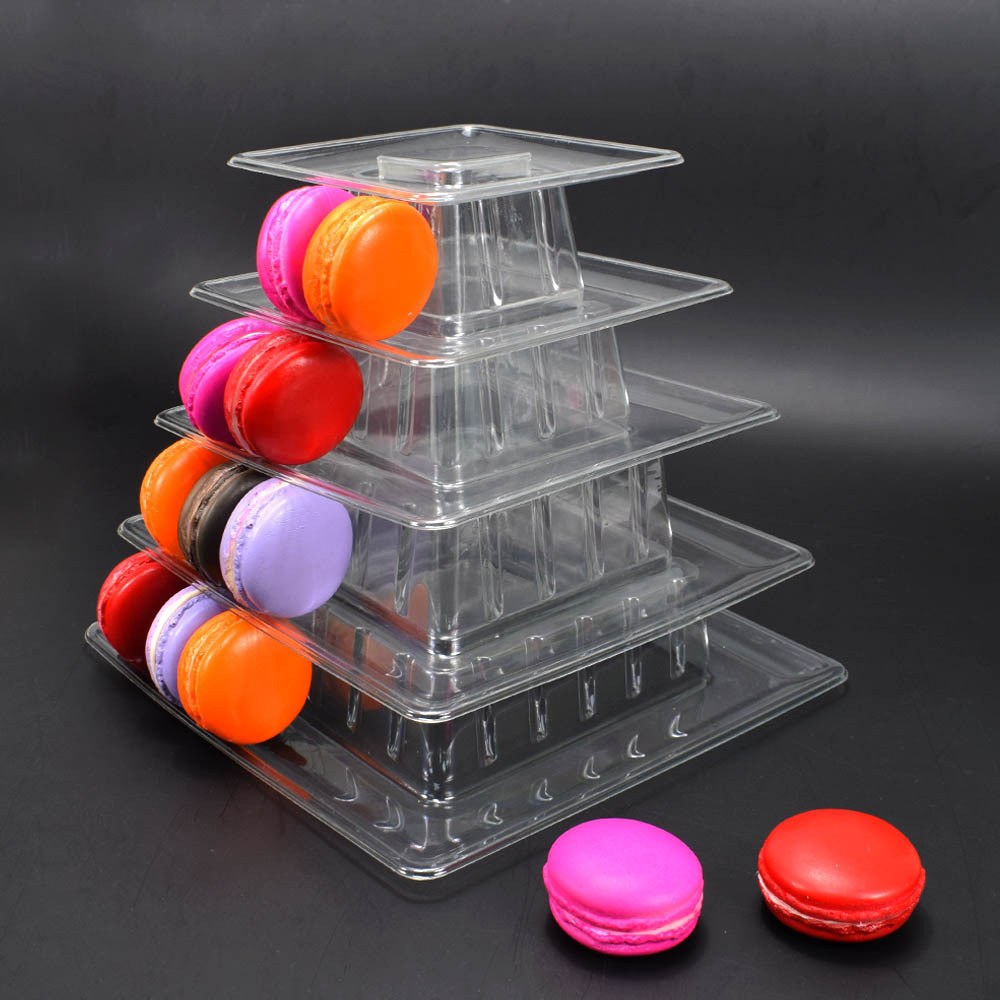 

Cupcake Stand Macaron Display Rack-PVC Wedding Birthday Cake Dessert Tower for Baking Decorations Party Bakeware Serving Tray